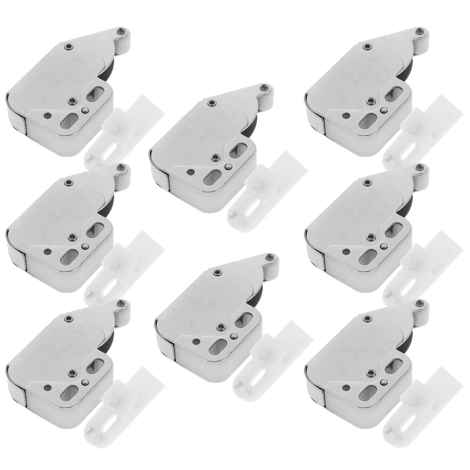 

8Pcs Self Closing Door Latch Push to Open Cabinet Hardware Durable Silent Lock for Kitchen Bathroom Rv Push to Open Door Latch