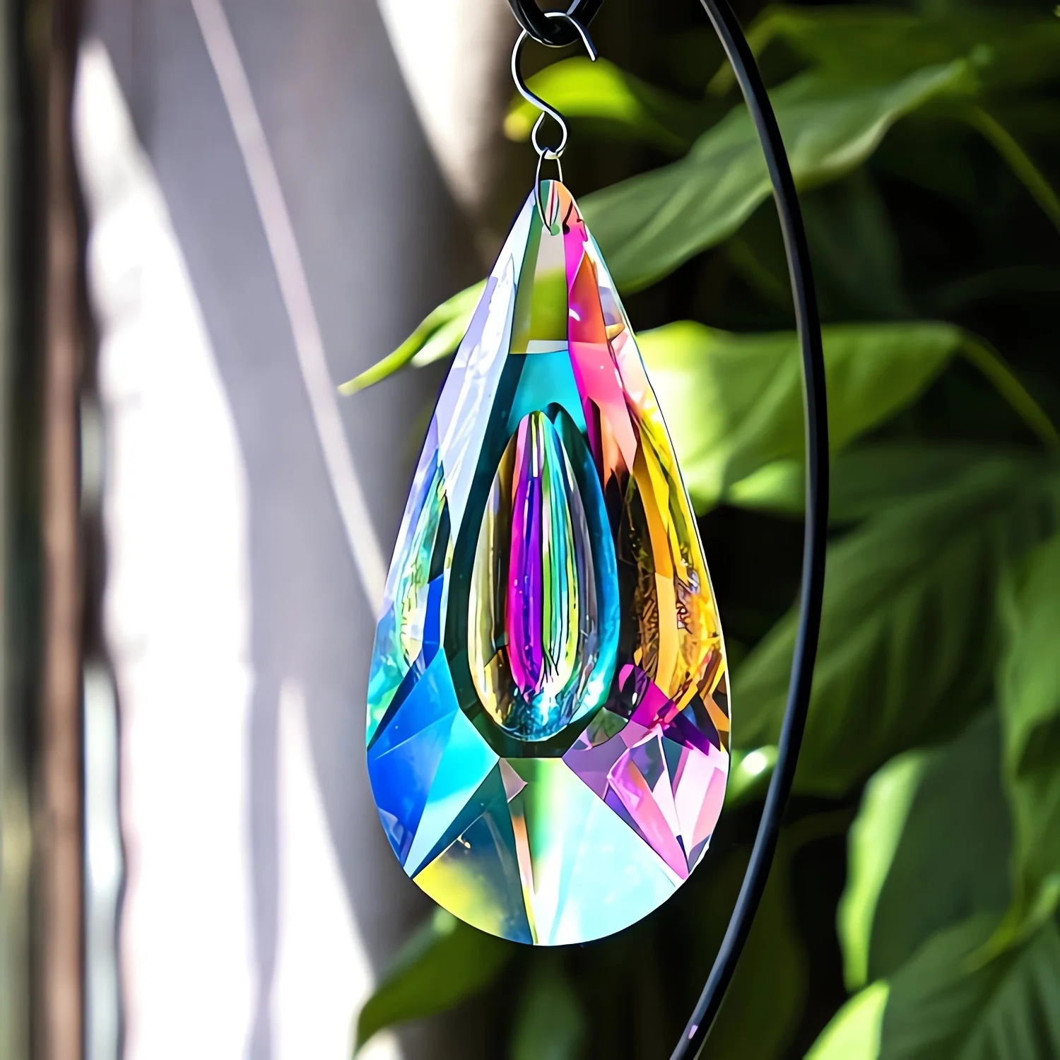 Ab-Color Wiszące kryształy Suncatcher Wiszące okno Łapacze słońca Rainbow Maker Wiszące ozdoby wiszące do wystroju ogrodu domowego