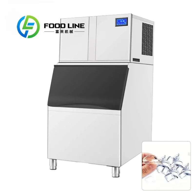 Commercial Cube Ice Making Machine Daily Capacity Intelligent Control, Fast Ice Forming For Beverage Store Continuous Operation