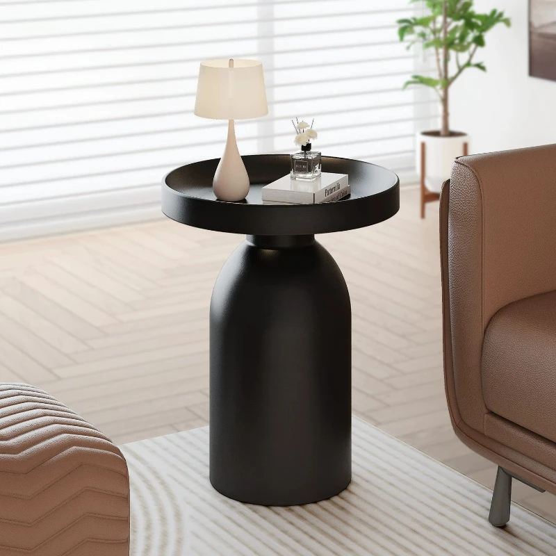 Funky Living Room End Tables Metal Dopamine Little Corner Round Coffee Table Bedside Entryway Bijzettafel Designer Furniture