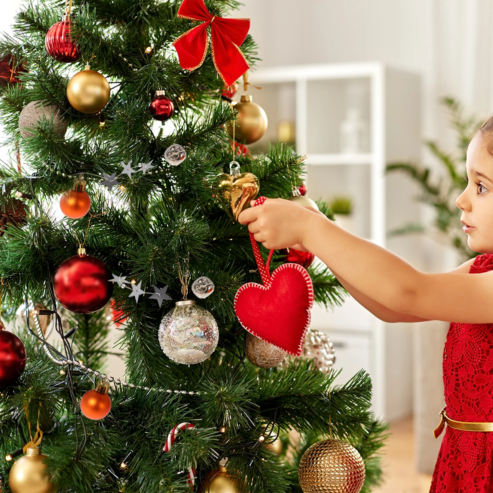 1 قطعة عيد الميلاد جرس الكرة سلسلة ضوء LED معلقة الديكور 20 أضواء بيضاء دافئة حفلة حديقة شجرة تزيين عيد الميلاد LED سلسلة #2