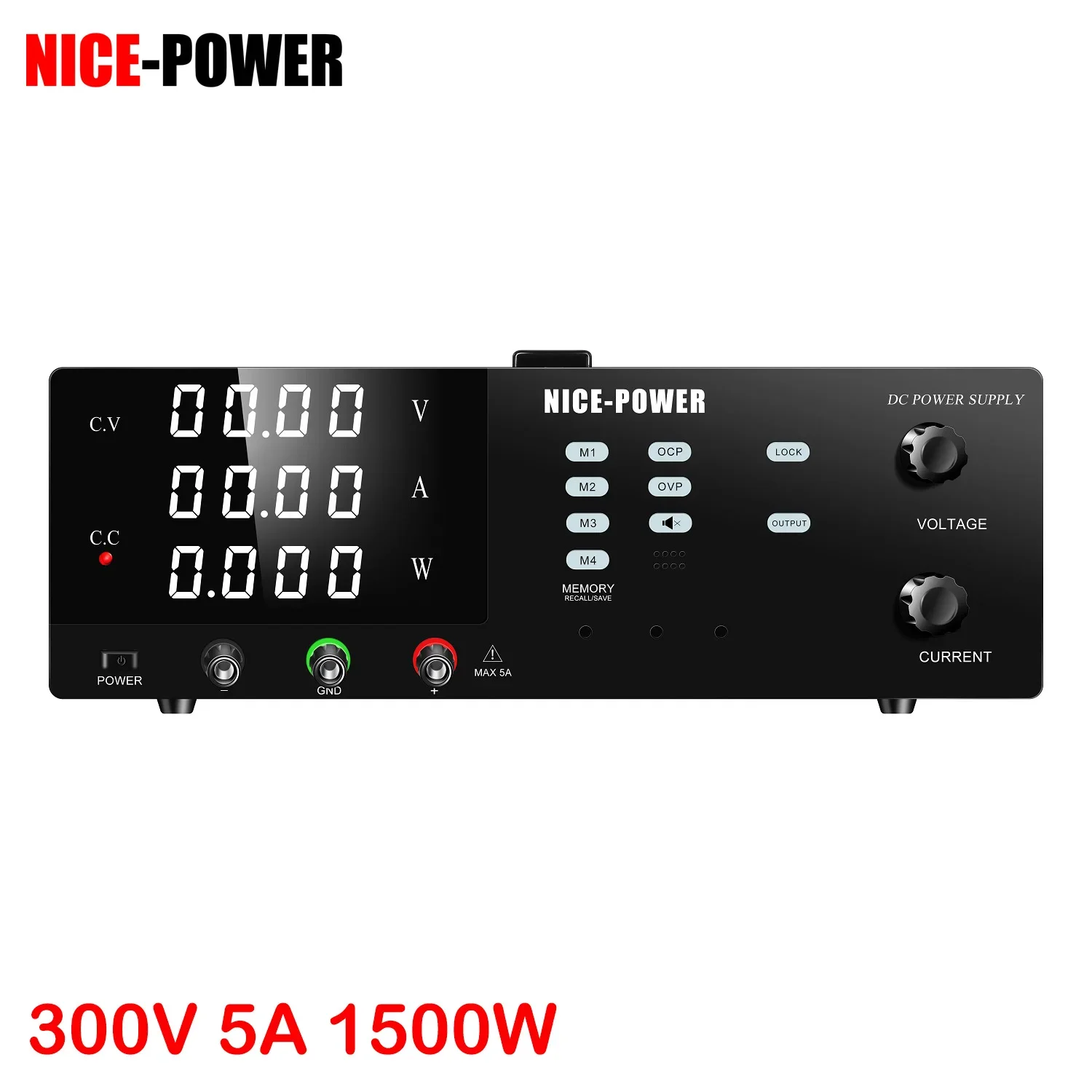 

2026NICE POWER Manufactory 300V 5A 1500W Battery Fast Charger Adapter DC Lab Switching Power Supply OCP Variable Voltage Repair