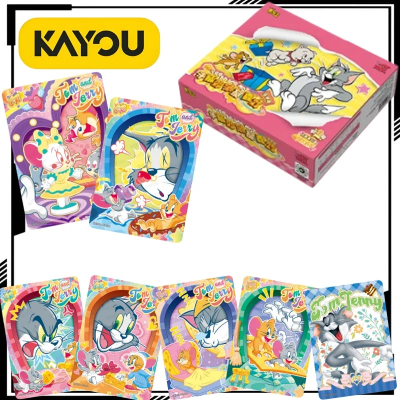 

KAYOU Official Tom and Jerry Happy Enemy Collectible Card Chase Pack Series 2 Cartoon Jerry Card Anime Merchandise Trendy Toys