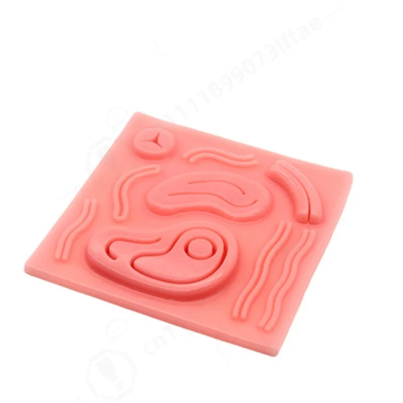 3D Silicone Suture Practice Pad, Tear‑Resistant Skin Simulation Model, Reusable Surgical Training Teaching Tool