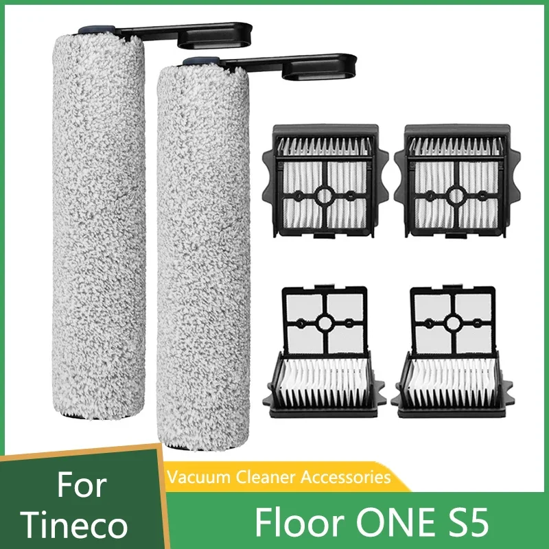 Zachte rolborstel en Hepa-filter voor Tineco iFloor ONE S5 Vervanging Nat en droog wassen accessoires Stofzuiger reserveonderdelen