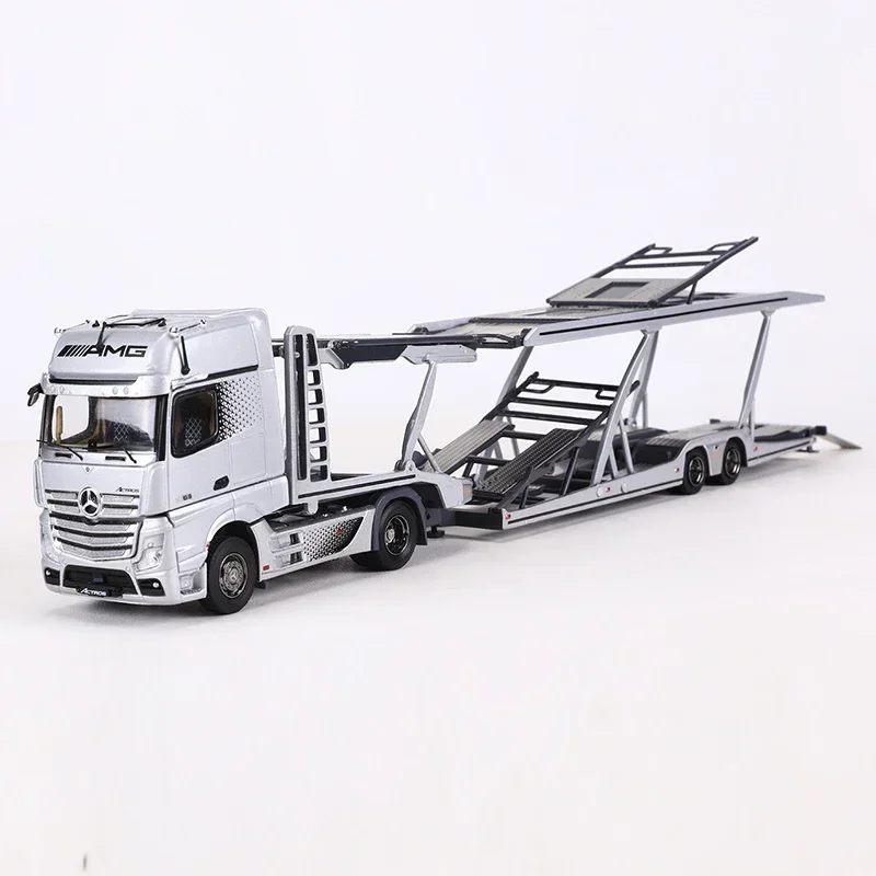 

Small toys GCD 1:64 Actros Double Decker Car Trailer LHD Diecast Model Car