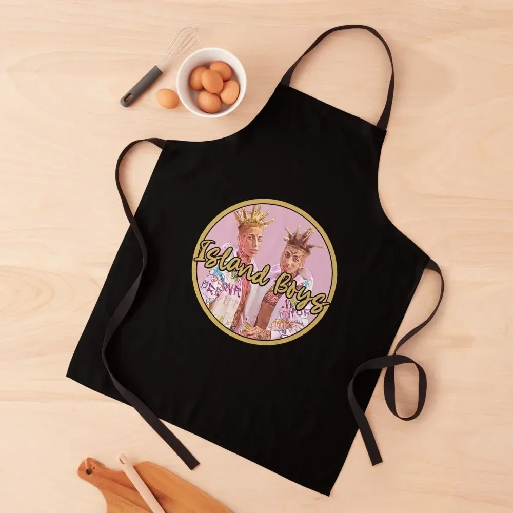 Island Boys Dark Version Apron Women Kitchen Home Supplies Apron