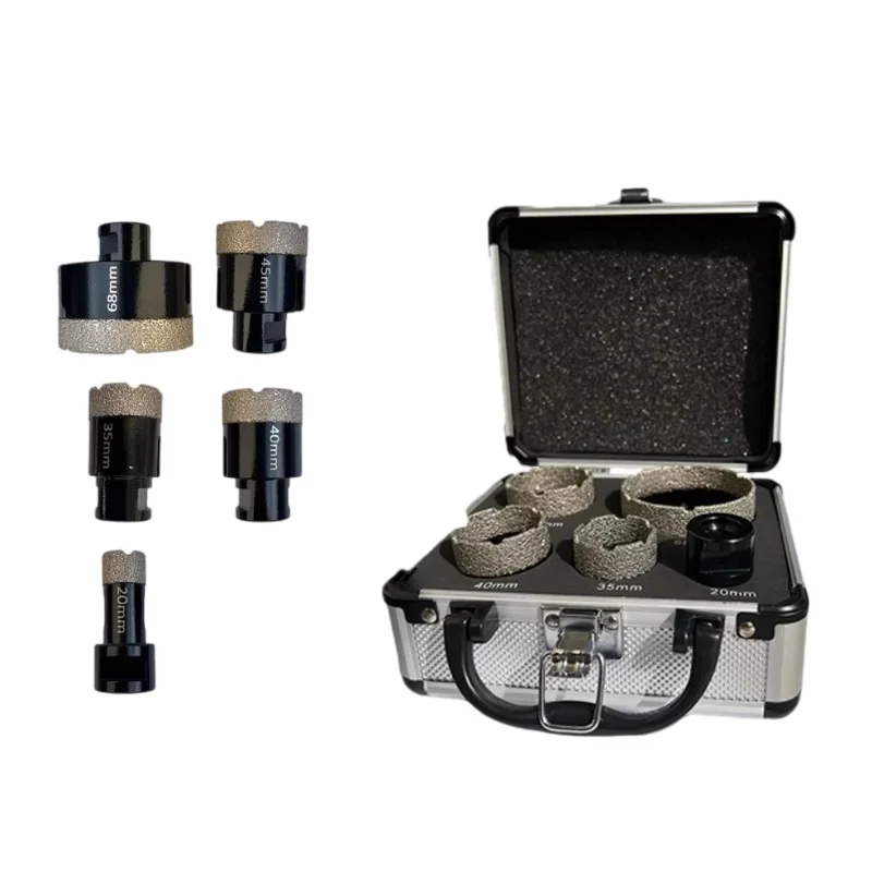 

Набор алмазных коронок M14 для сухого сверления, вакуумно-паяные, для гранита, плитки, мрамора, керамики