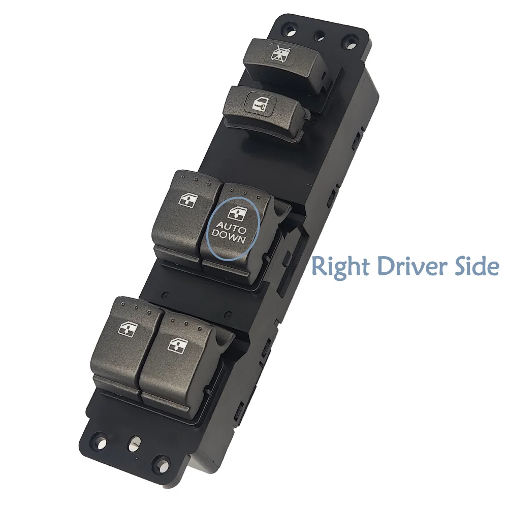 Saklar Kontrol Jendela Utama Elektrik Sisi Pengemudi Kanan Depan untuk Ssangyong ACTYON KYRON 2007 2008 2009 8582009010 8582031100