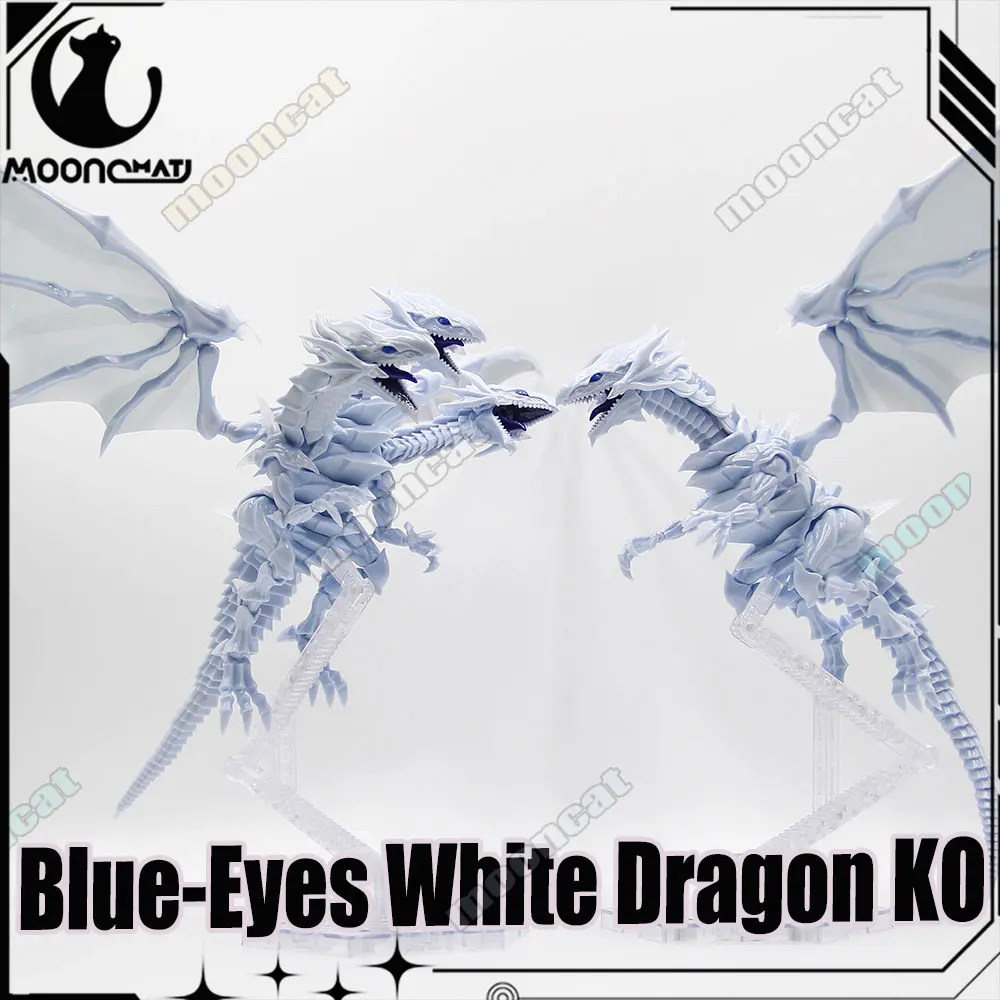 Ko Blue-Eyes White Dragon Frs Figure Rise Action Assembly Figure Blue Eyes White Dragon Anime Model 3 Head Collect Kit Toy Gift