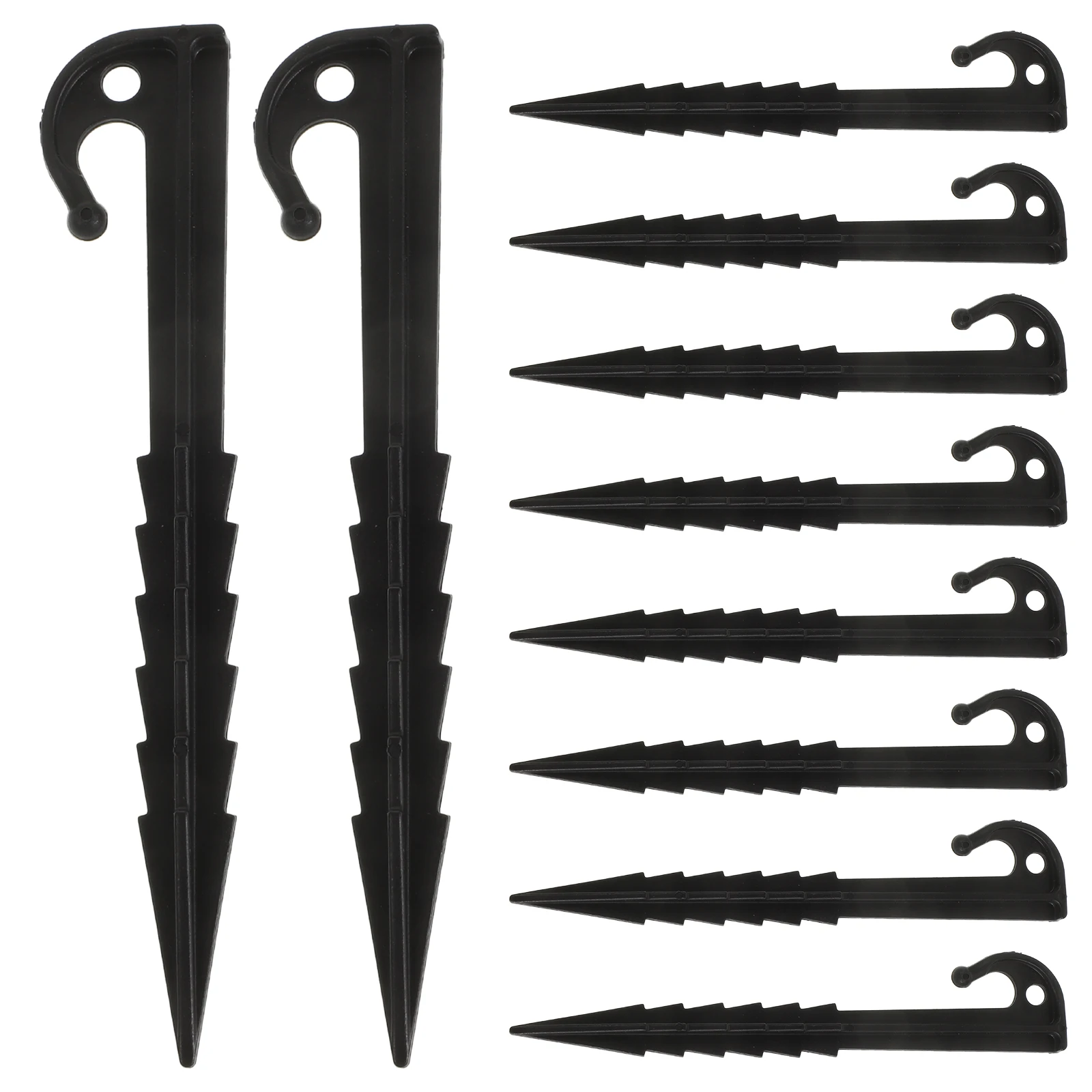 

10pcs Plastic Tent Stakes Heavy Duty Non-metal Ground Pegs Camping Outdoor Windproof Fixing Accessories 14.6cm