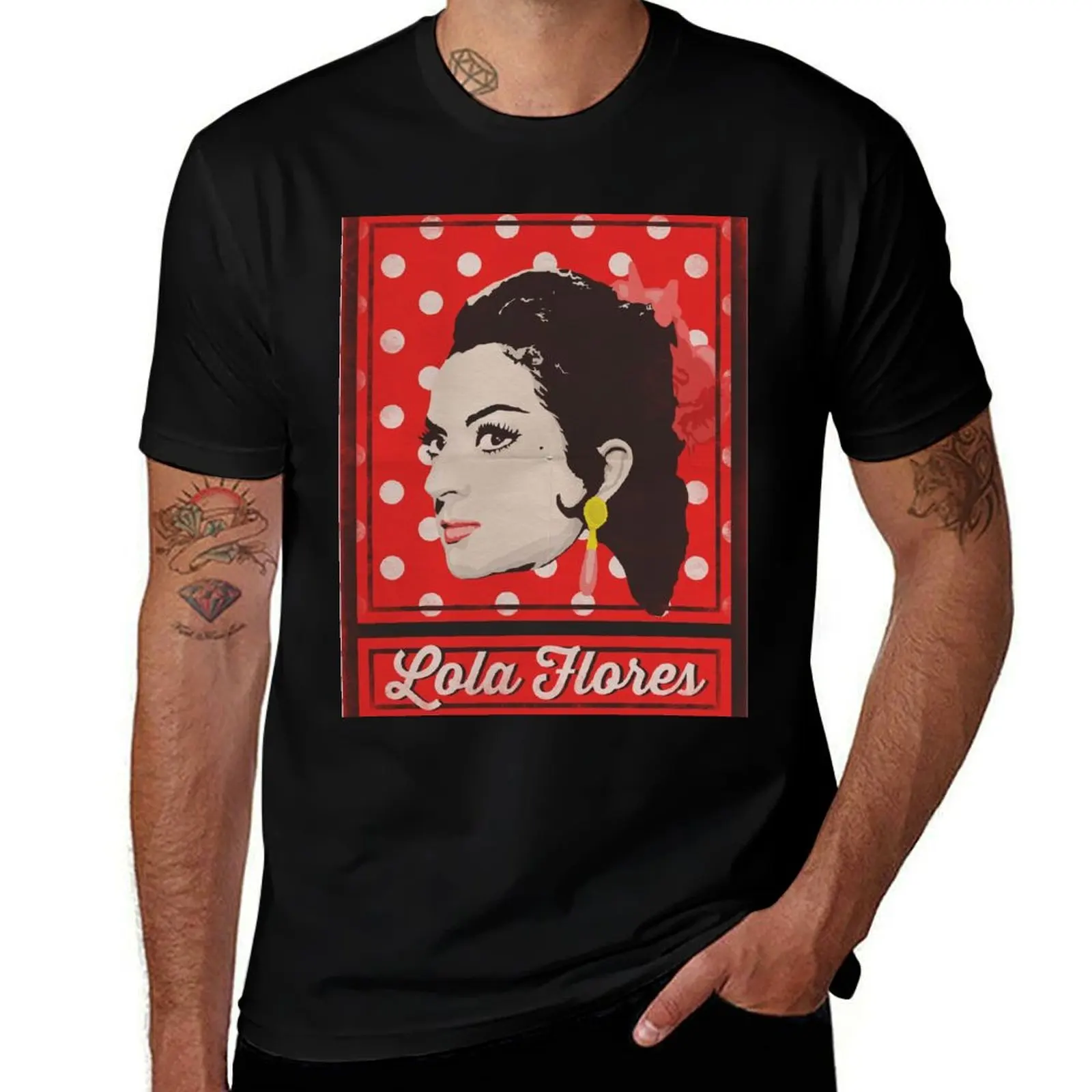 

Lola Flores Poster T-Shirt Casual Loose Fit Short Sleeve T-Shirt