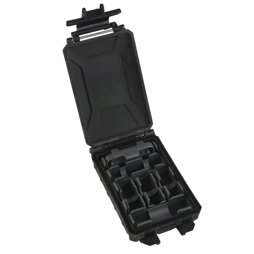 Battery Storage Case Waterproof Battery Organizer Holder Case with Movable Inserts For CR2032 AAA 18650 18350 CR123A Batteries