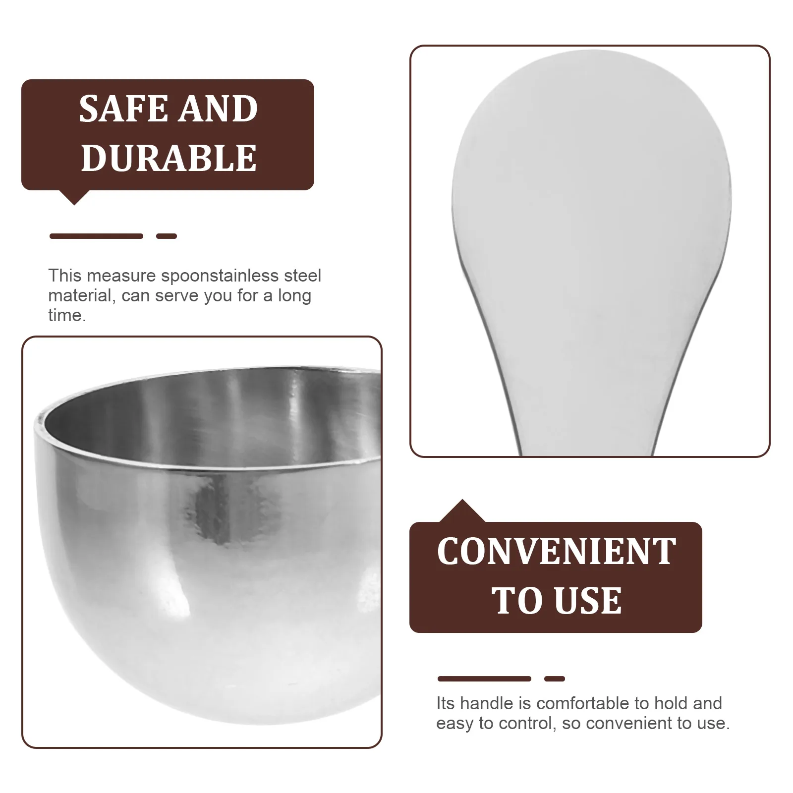 

Stainless Measuring Spoon 20ml Milk Powder Spoon Portable Kitchen Accessory Long Handle For Baking