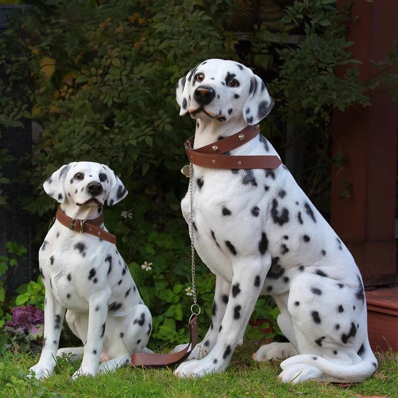 

Simulated Animal Statue Landing Spotted Dog Ornament,Living Room Foyer,Home Dog Model Handicraft,Sculpture,Courtyard Decoration