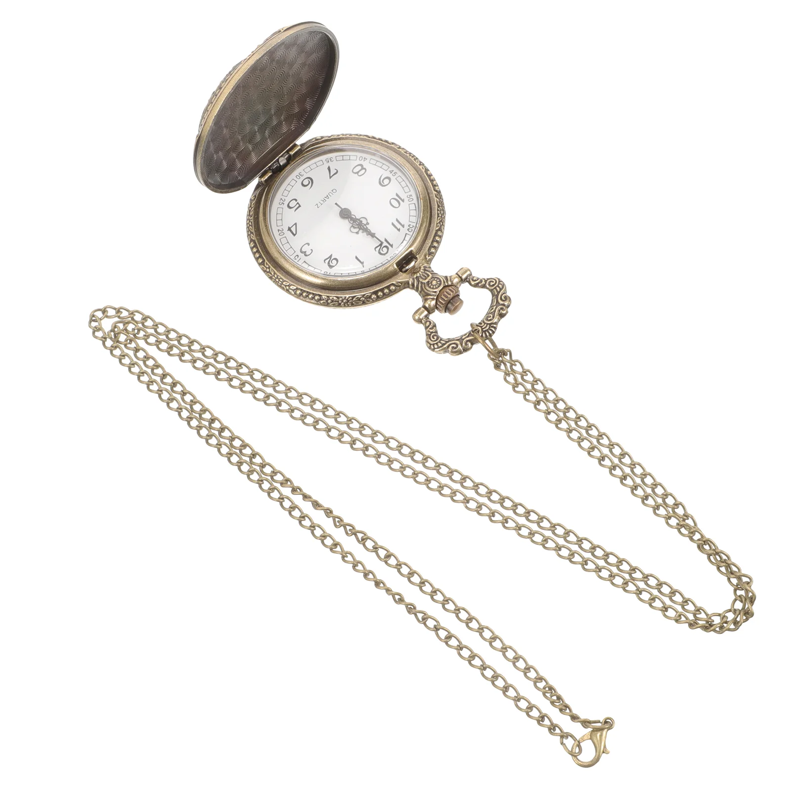 Pocket Watch Toys Buckle Watches for Men with Chain Only Elderly Vintage Retro