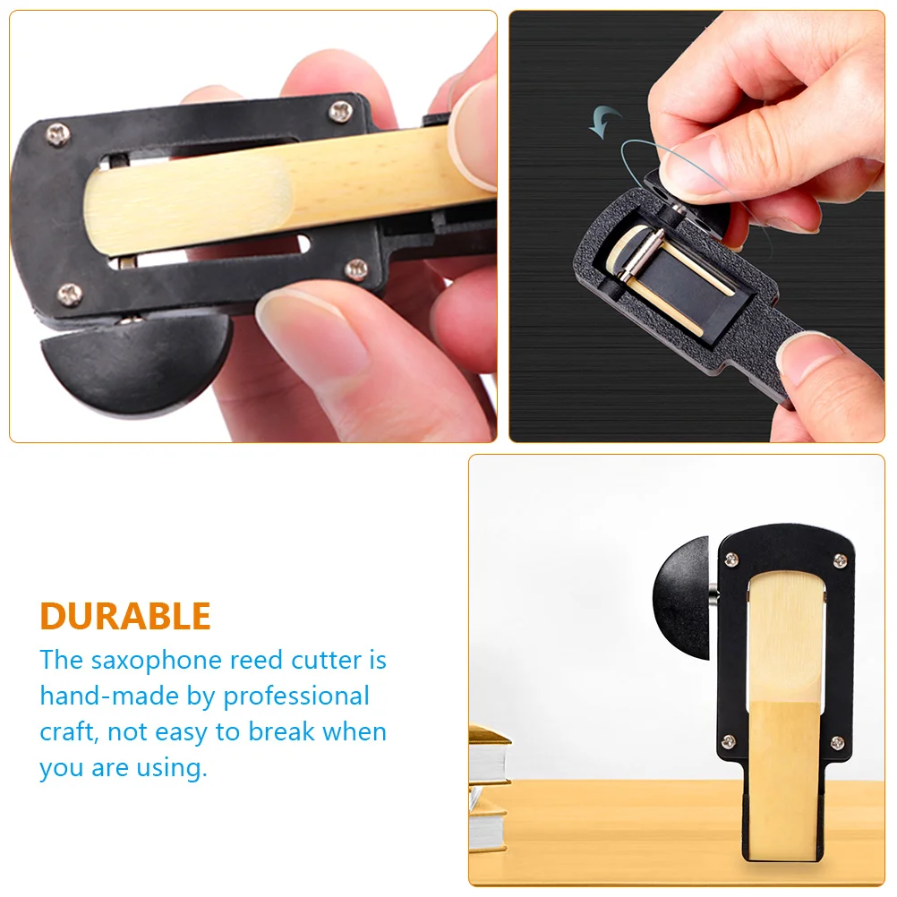 

Saxophone Reed Trimmer Musical Instrument Accessory Durable Plastic Metal Easy Install Compact Lightweight Portable Replacement