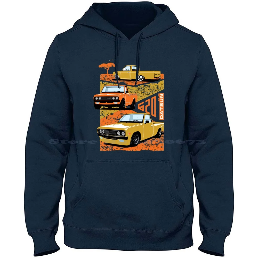 A Very Warrior Jewel In The 70s 100% Cotton Hoodie Cool Customized Pickups Datsun 620 Classic Trucks Old Pickup 620 Datsun