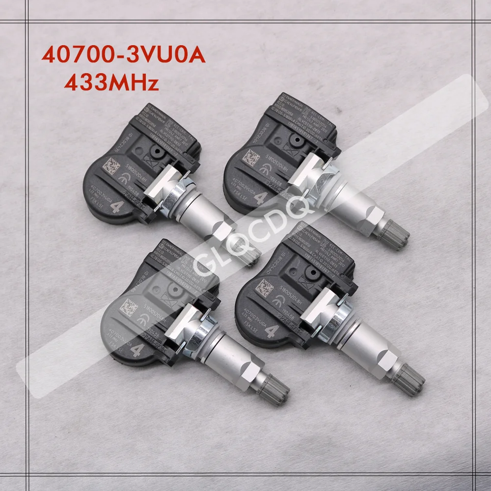 FOR 2004-2017 NISSAN NOTE 433MHz TIRE PRESSURE SENSOR TPMS NISSAN 40700-3VU0A 40700-3VU0B 40700-5663R