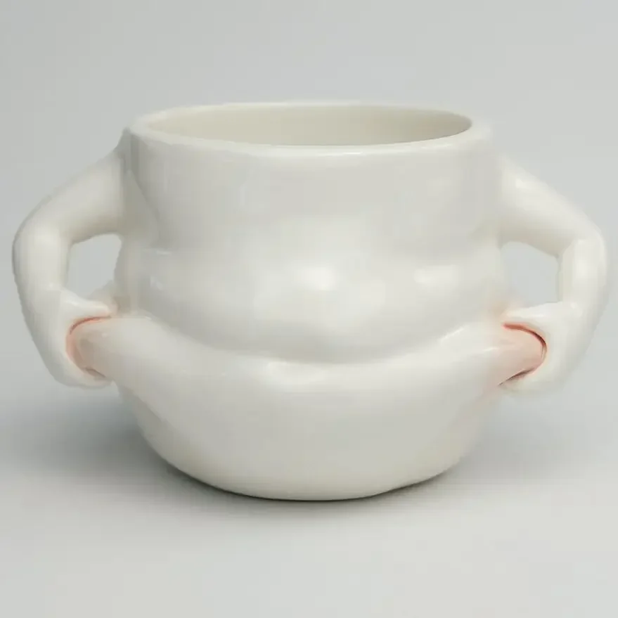 Fat Belly Handwarmer Mug,13OZ Cute Ceramic Mugs Coffee Cups ,Original Handmade Breakfast Tea Milk Mug,Birthaday Gifts