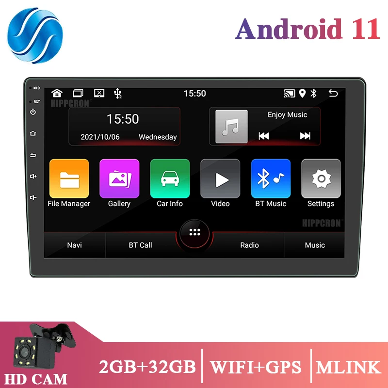 

Android 11 Car 2Din Radio Multimedia Video Player Universal Auto Stereo GPS MAP For Volkswagen Nissan Hyundai Kia Toyota CR-V