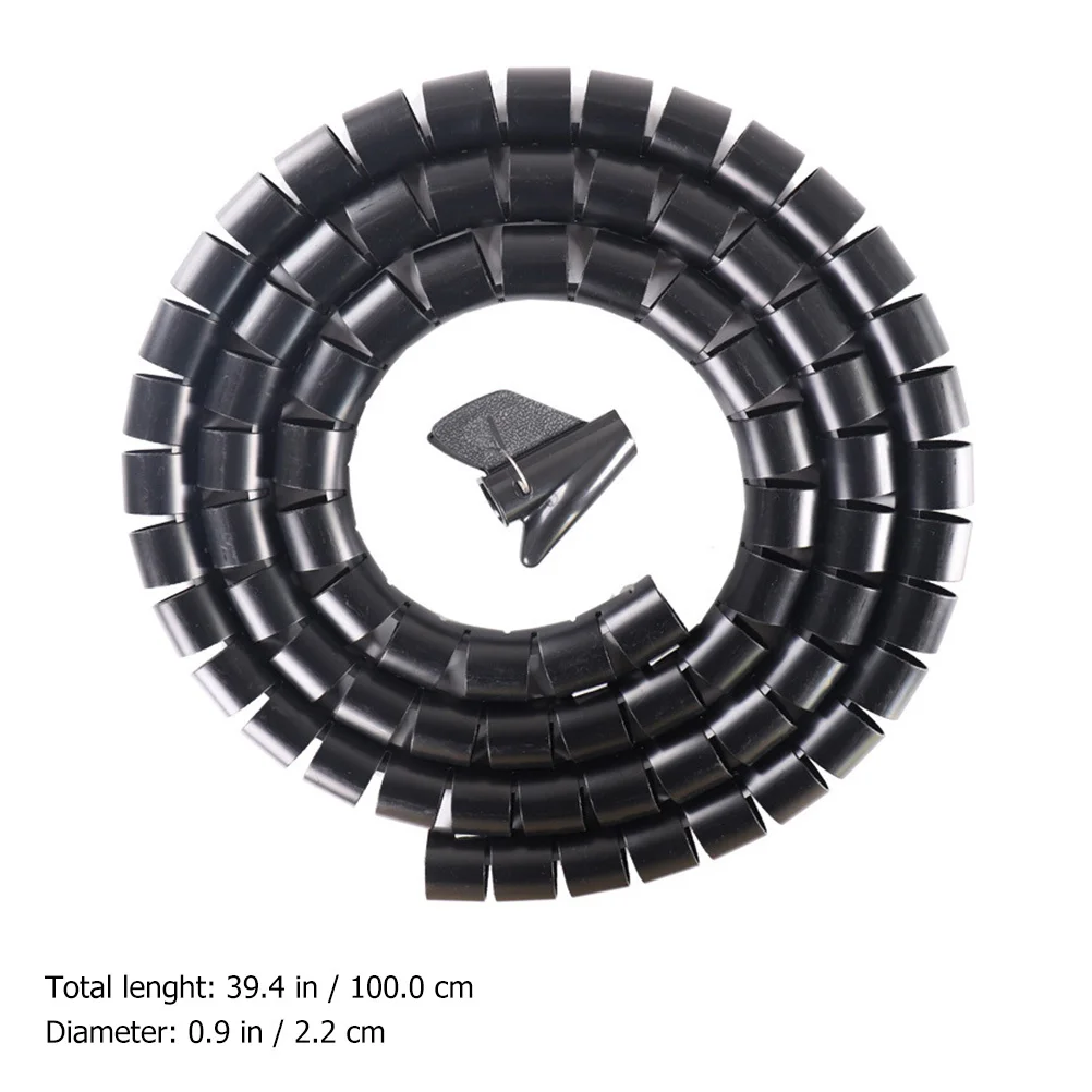 

1Set Spiral Cable Sleeve Coiled Tube Wrap 10M Cable Organizer Flexible Protective Wire Management for Home Office Pets