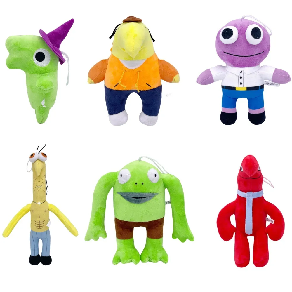 2024 Hot Product Smiling Friends Series Anime Game Plush Toy Mr. Frog Doll 25-35cm Stuffed Dolls Kids Gift