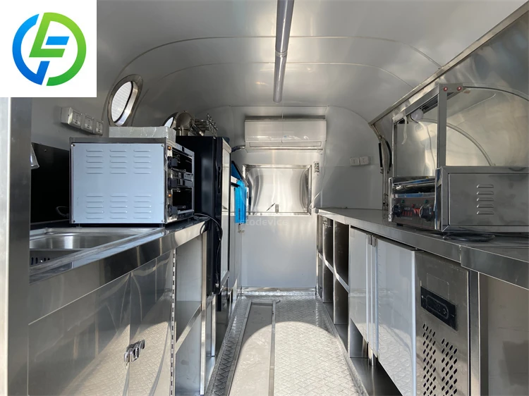 Custom Design Coffee Food Cart Drink Trailer Ice Cream Fast Food Cart Mobile Vending Unit