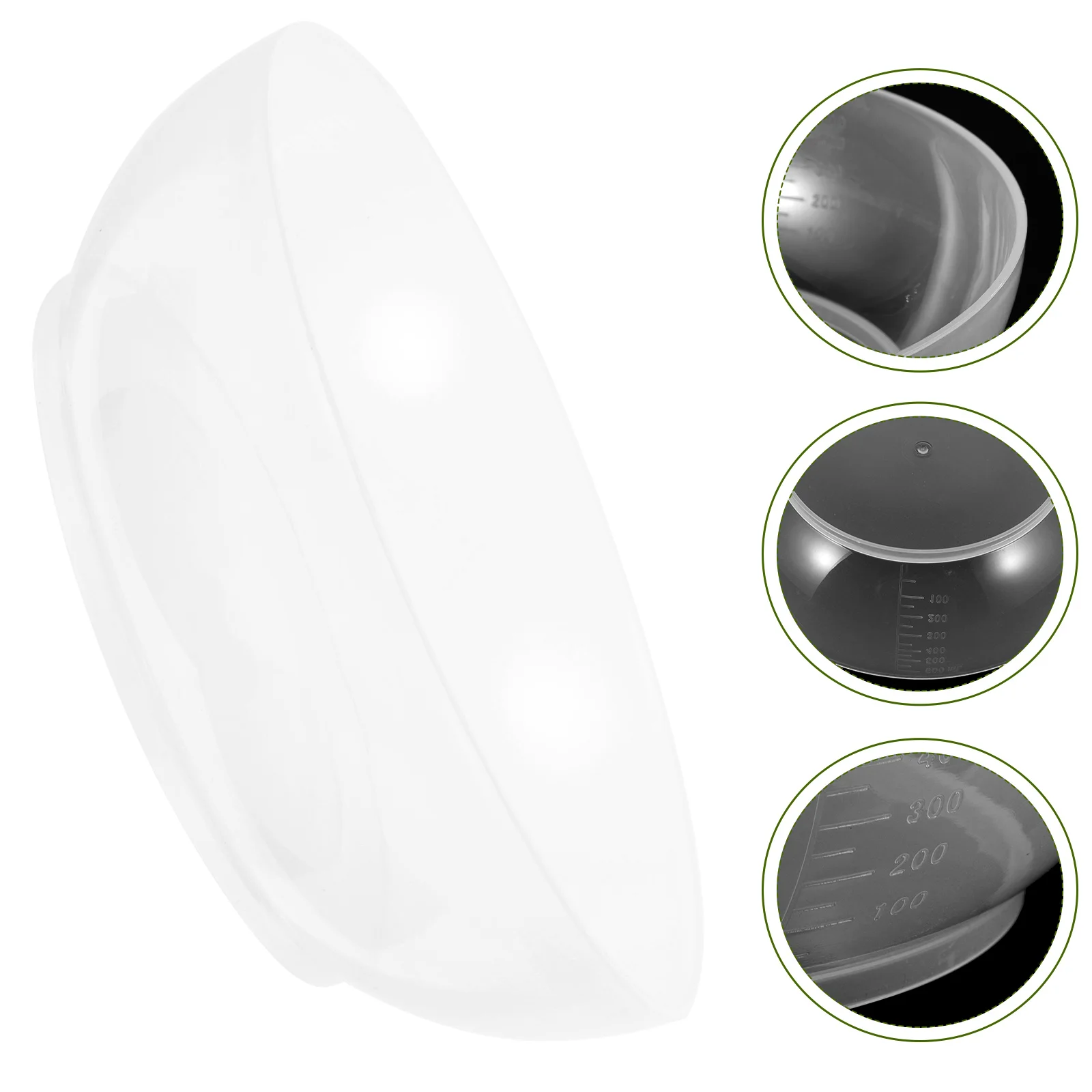 Kitchen Scale Tray 600ml Clear ABS Plastic Weighing Pan Food Measuring Replacement Weight Cooking Transparent Storage