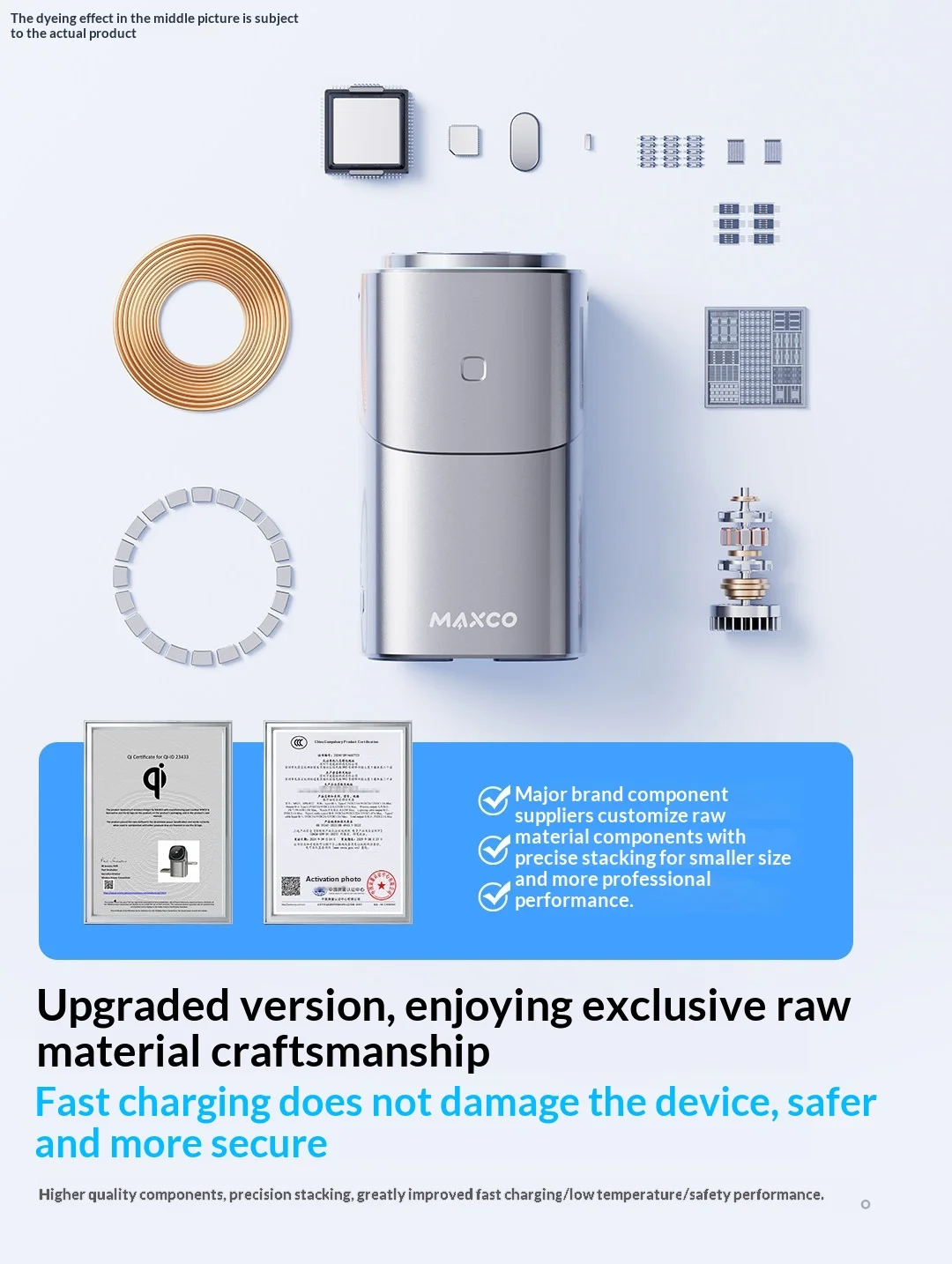 MAXCO Qi2 3-in-1 Wireless Charger for IPhone12-17 Pro Max  & Android | Full Touch Magnetic Dock | Phone Watch Earbuds