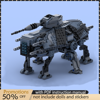 569Pcs Star Battle Moc Hexapod Shuttle Machine Model Building Blocks DIY Tech Custom Puzzle Christmas & Birthday Gifts Children