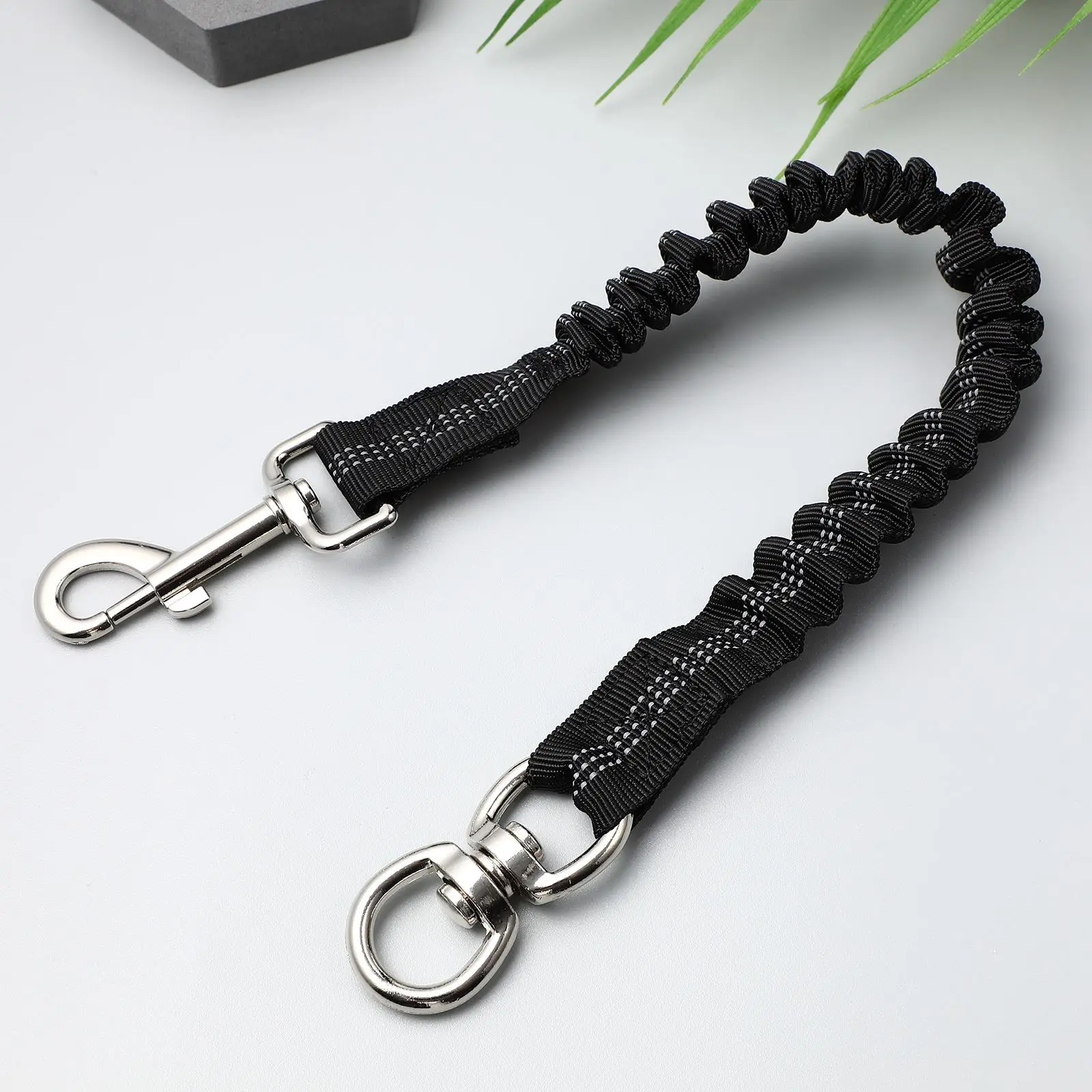 Dog Leash Extend Rope Pulling Force Buffer Elasticity Nylon Harness 43-63cm for Walking Running Small Medium Dogs Extension Lead