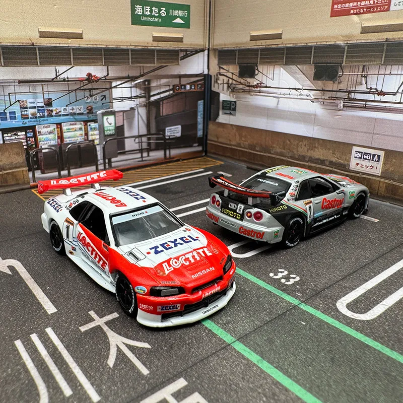 

Коллекционная модель автомобиля Takara Tomy Tomica Premium Racing Castrol Nismo GT-R из литого металла, миниатюрная машинка для детей, подарок для мальчиков