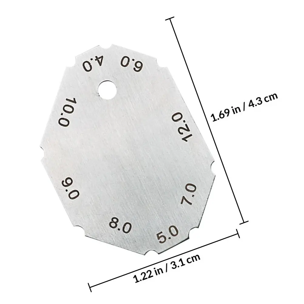2Pcs High Precision Stainless Steel Welding Joint Gauge Radius Ruler and Throat Depth Measurer Compact Pocket Size Weld Seam