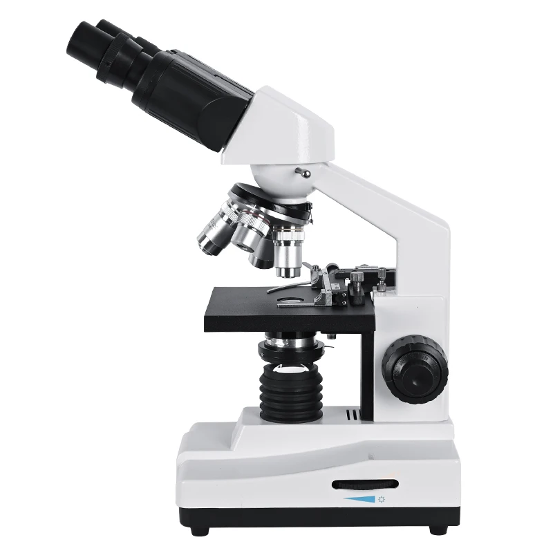 ZOOM 40 - 1600X Professional Binocular Microscope Biological Lab laboratory HD led Light optical ABBE XSZ-06