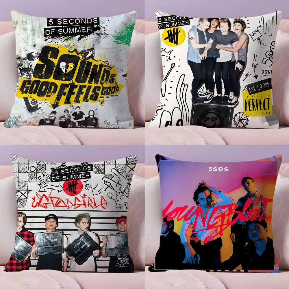 5SOS S-Seconds of S-SummerS Наволочка Ультрамягкая приятная для кожи ткань Cloud Like Comfort и скрытая молния