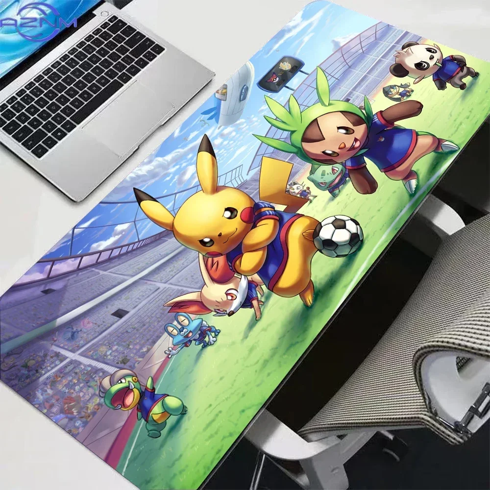 Ditto and Lapras Cute River Scene Anime Large Mousepad, Rubber Non Slip TCG Playmat, Trading Card Game Desk Table Pad for Gaming
