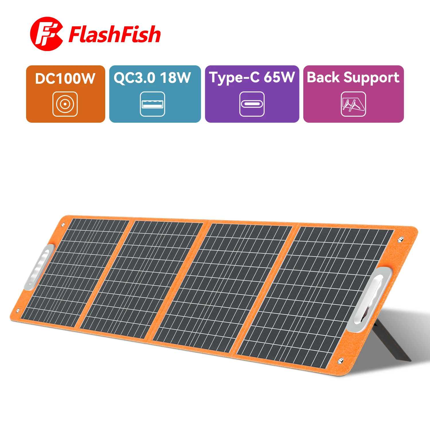 Flashfish-ポータブルソーラー発電機,2000ワット,2400W, 100Wパネル,低価格,サプライヤー