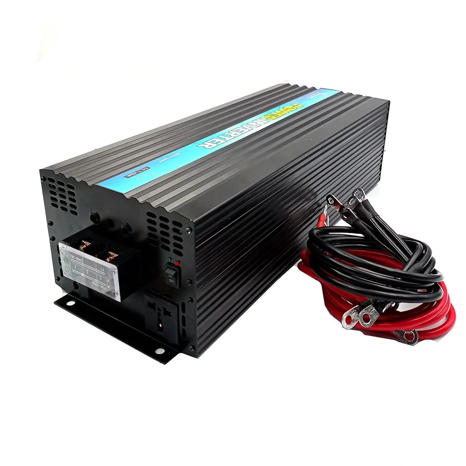 

2024 Hot Sale High Quality 5kw 5000w Dc 12v 24v 48v To Ac 110v 220v Power Inverter Pure Sine Wave Home Caravan Converter