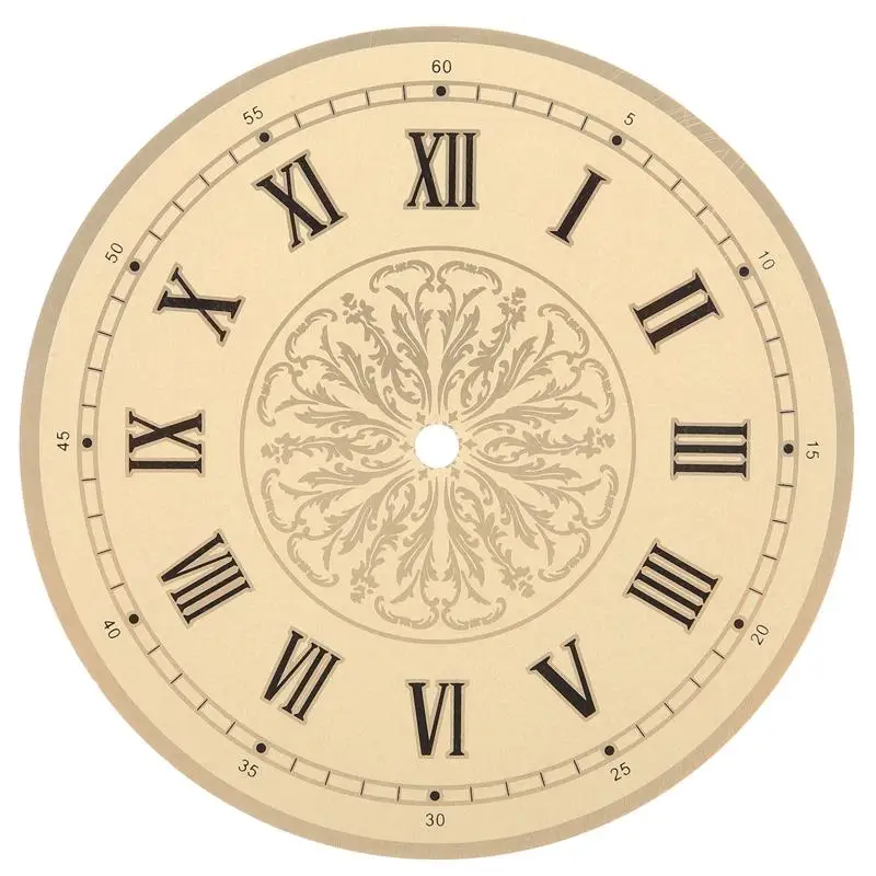 DIY Quartz Wall Clock Dial Face Metal Design Roman Numeral Digital Clocks Mechanism Movement Parts Replacement