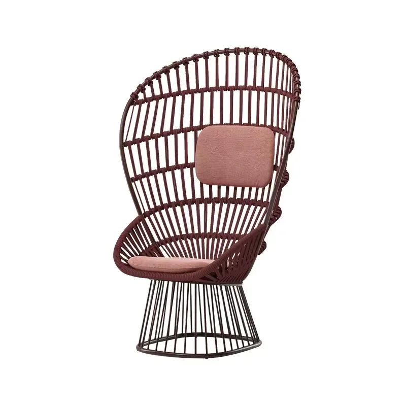 Modern Fashion Design High Back Outdoor Garden & Aluminum Alloy Chair with Customizable Color for Living Room & Hotel