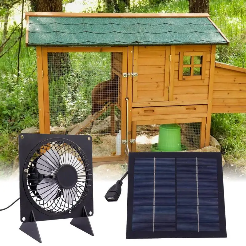 Solar Ventilation Fan Chicken Coop Fan Ventilation Vent Fan Chicken Coop Fan Ventilation Vent Fan 6-Inch Cooling System For