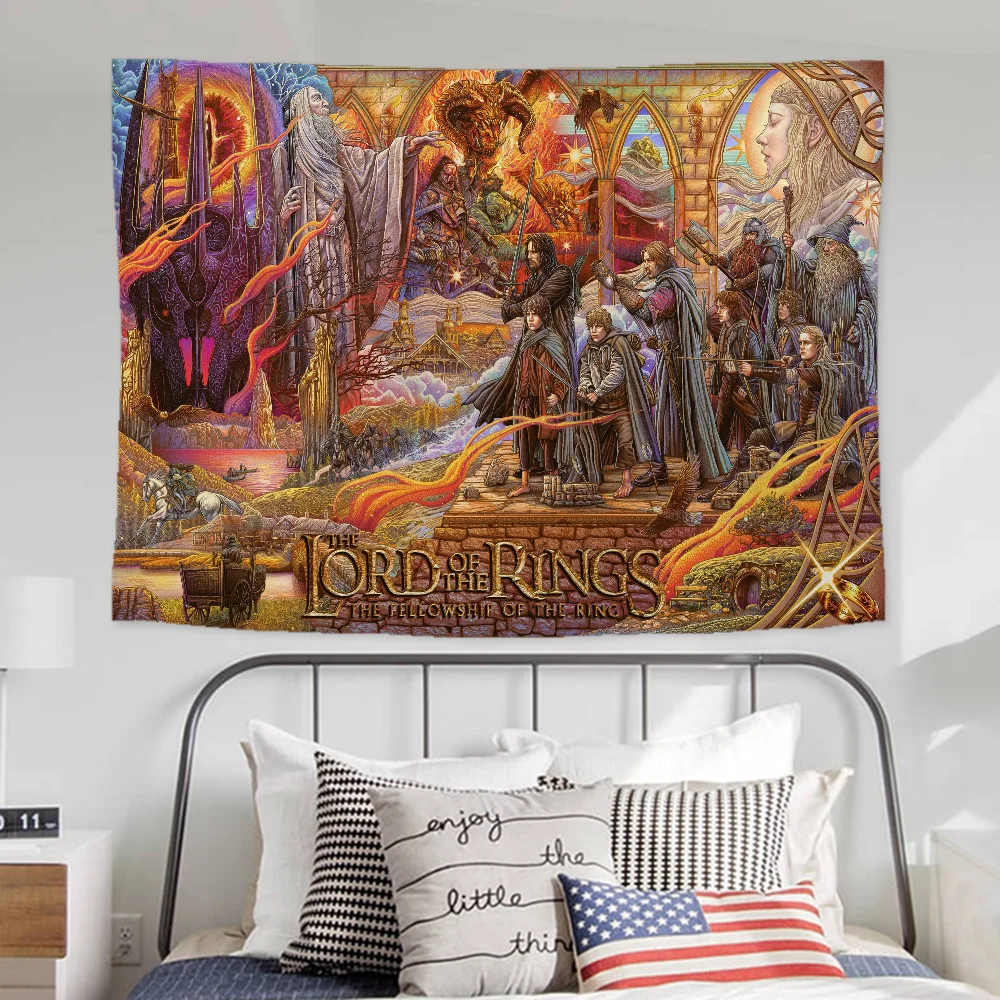 Room Decor Luxury L-Lord of the Rings Decorative Wall Tapestry Aesthetic Panoramic Wall Paper Tapries Home Decoration Tapestries