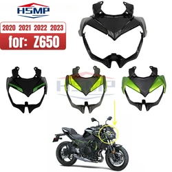 Front Light Fairing Upper Nose Cover Guard Front Turn Signal Bracket Headlight Lower Panel For Kawasaki Z650 2020 2021 2022 2023