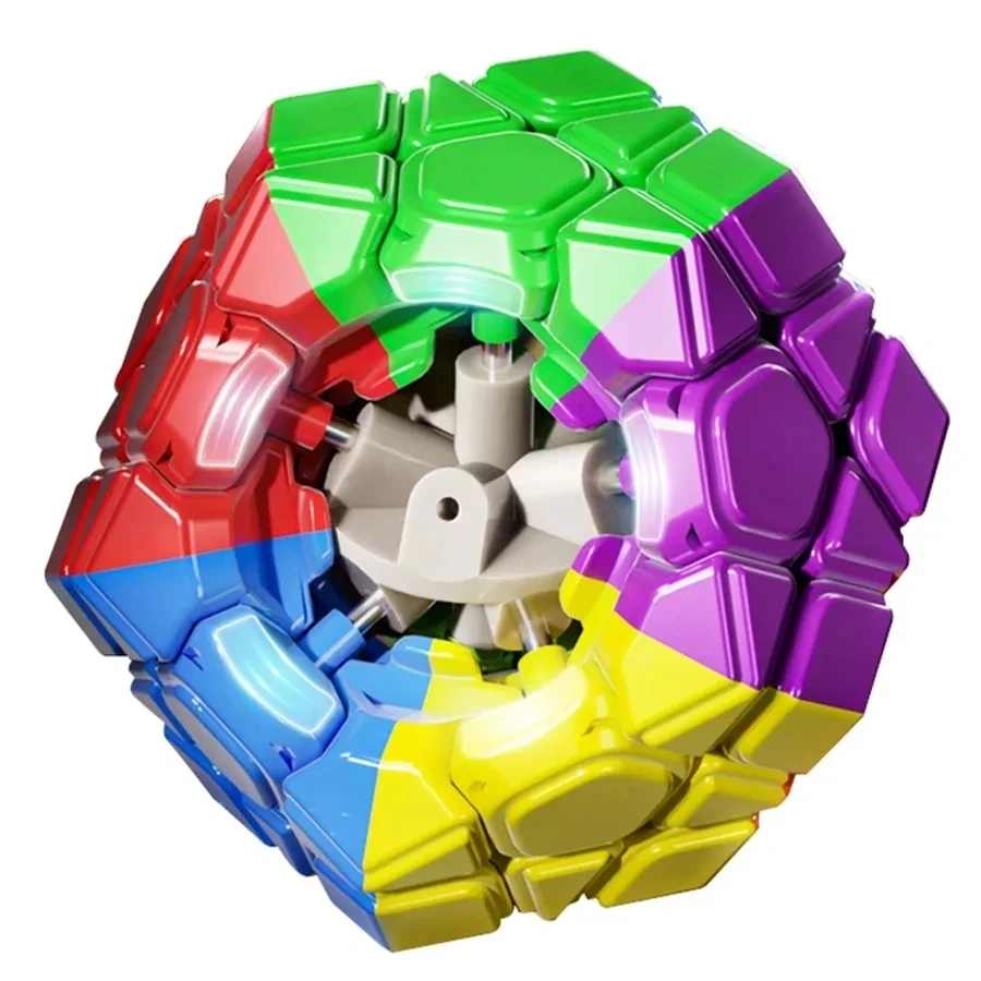 Moyu Megaminx ลูกบาศก์มหัศจรรย์แม่เหล็ก V2 3x3 dodecahedron profession ความเร็วปริศนา12หน้าของเล่น speedcube พิเศษ speedcube Magico