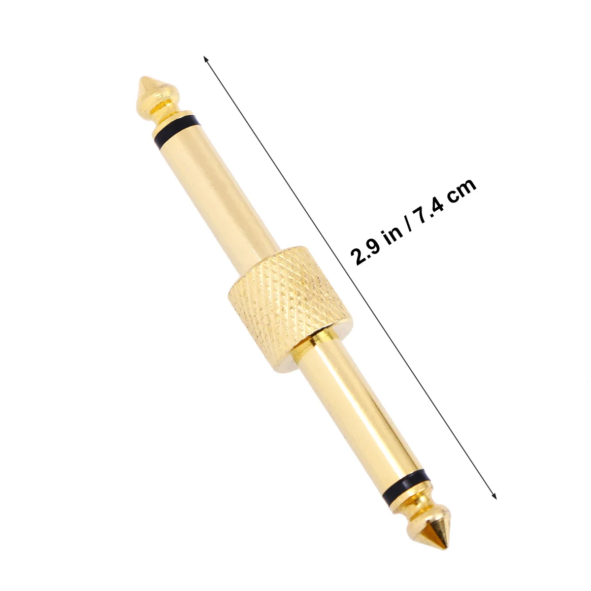 Acopladores de pedal de guitarra, 6 peças, 6.35mm, material premium, construção robusta, ideal para guitarristas profissionais, acoplador de pedal