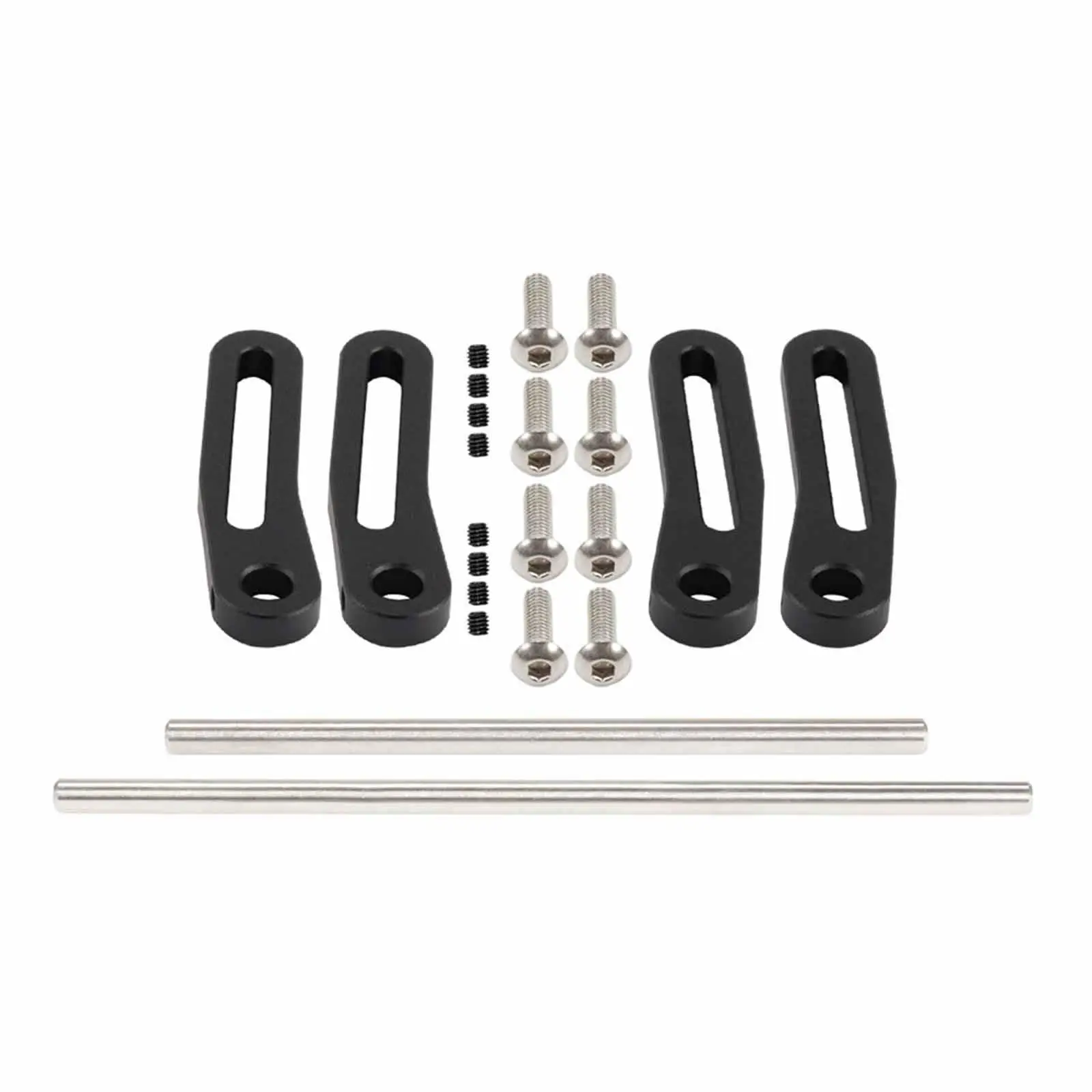Front and Rear Bumpers RC Bumpers Metal Model CNC Trucks Crawler Upgrade DIY Accessory 1/10 RC Car Modular Bumpers Set