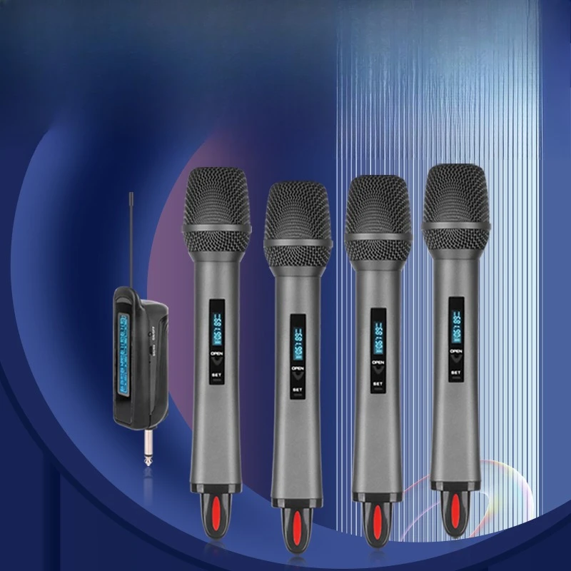 

Anti-howling universal charging wireless microphone