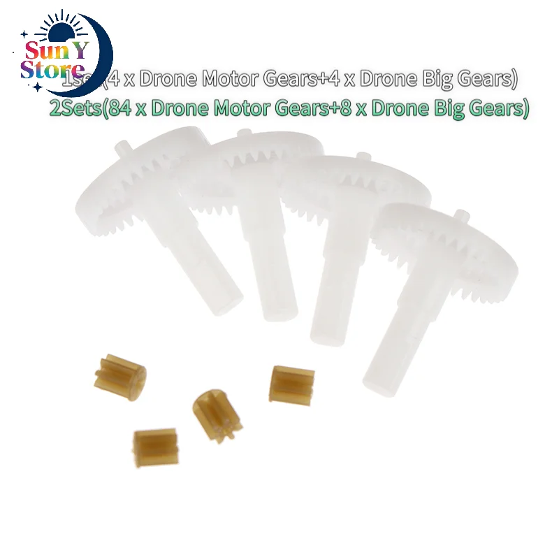 1/2Sets RC Drone Quadcopter Spare Parts High Quality Gears Set DIY Assembly Accessories For E88 Model Drone Accessories