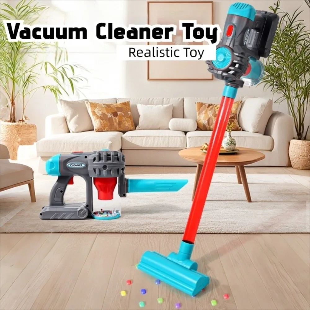 Interactieve 3-in-1 elektrische stofzuiger Fantasiespel Trolley Stofzuiger Simulatie Stofvanger